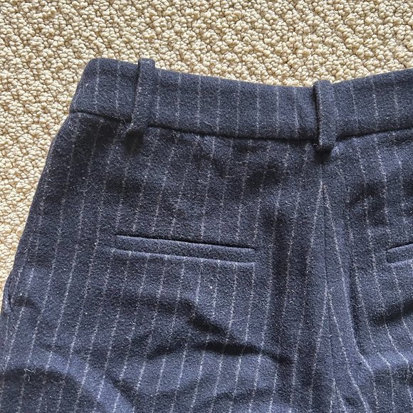 & Other Stories Paris Atelier Wool Blend Wide Leg Striped Pants Size 4 - Picture 4 of 5